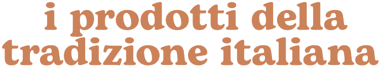 prodotti della tradizione italiana